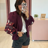 Veste Marguerite Bordeaux