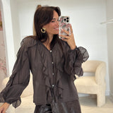 Blouse June Marron