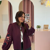 Veste Marguerite Bordeaux