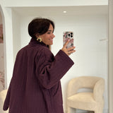 Veste Célestine Prune