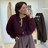 Gilet Nina Aubergine