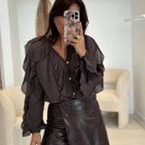 Blouse June Marron