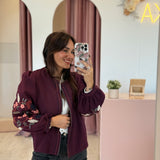Veste Marguerite Bordeaux