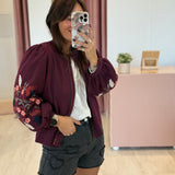 Veste Marguerite Bordeaux