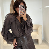 Blouse June Marron