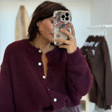 Gilet Nina Aubergine
