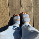 Mules Rita Bleue