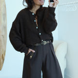Pantalon Léo Marron