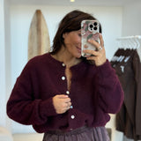 Gilet Nina Aubergine