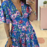 Robe Caroline Bleue