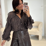 Blouse June Marron
