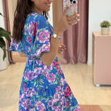 Robe Caroline Bleue