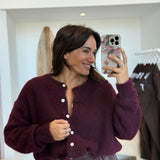 Gilet Nina Aubergine