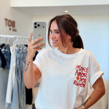 T-shirt More amor Rouge