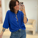 Gilet Joséphine Bleu Roi