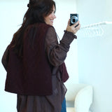 Gilet Victor Aubergine