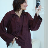 Chemisier Ethan Aubergine