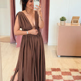 Robe Jade Marron