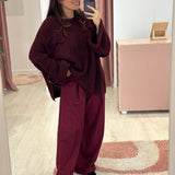 Pantalon Amaury Aubergine