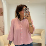 Gilet Joséphine Rose
