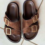 Mules Nell Marron