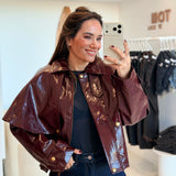 Veste Melina Bordeaux