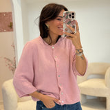Gilet Joséphine Rose