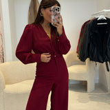 Combinaison Guilia Bordeaux
