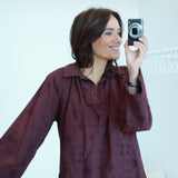 Chemisier Ethan Aubergine