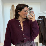 Gilet Nina Aubergine