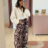 Pantalon Clara Prune