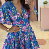 Robe Caroline Bleue