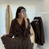Blouse Lily Marron