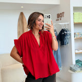 Blouse Elena Rouge