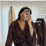 Blouse Lily Marron