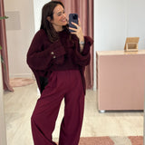 Pantalon Amaury Aubergine