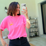 T-shirt Beach Club Rose