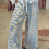 Pantalon Maxence Bleu/Jaune