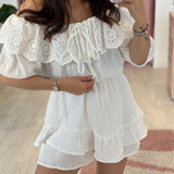 Combi-short Camille Blanche