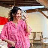 Chemisier Filip Rose-Corail