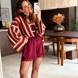 Short Jacob Bordeaux