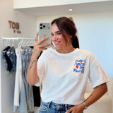 T-shirt More amor Bleu