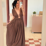 Robe Jade Marron