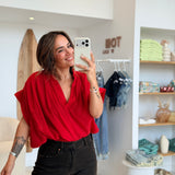 Blouse Elena Rouge