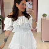 Combi-short Camille Blanche