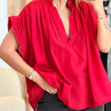 Blouse Elena Rouge