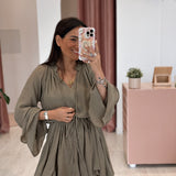 Robe Olivia Kaki