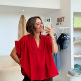 Blouse Elena Rouge