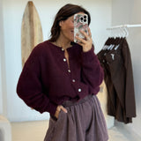 Gilet Nina Aubergine