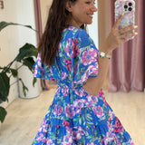 Robe Caroline Bleue